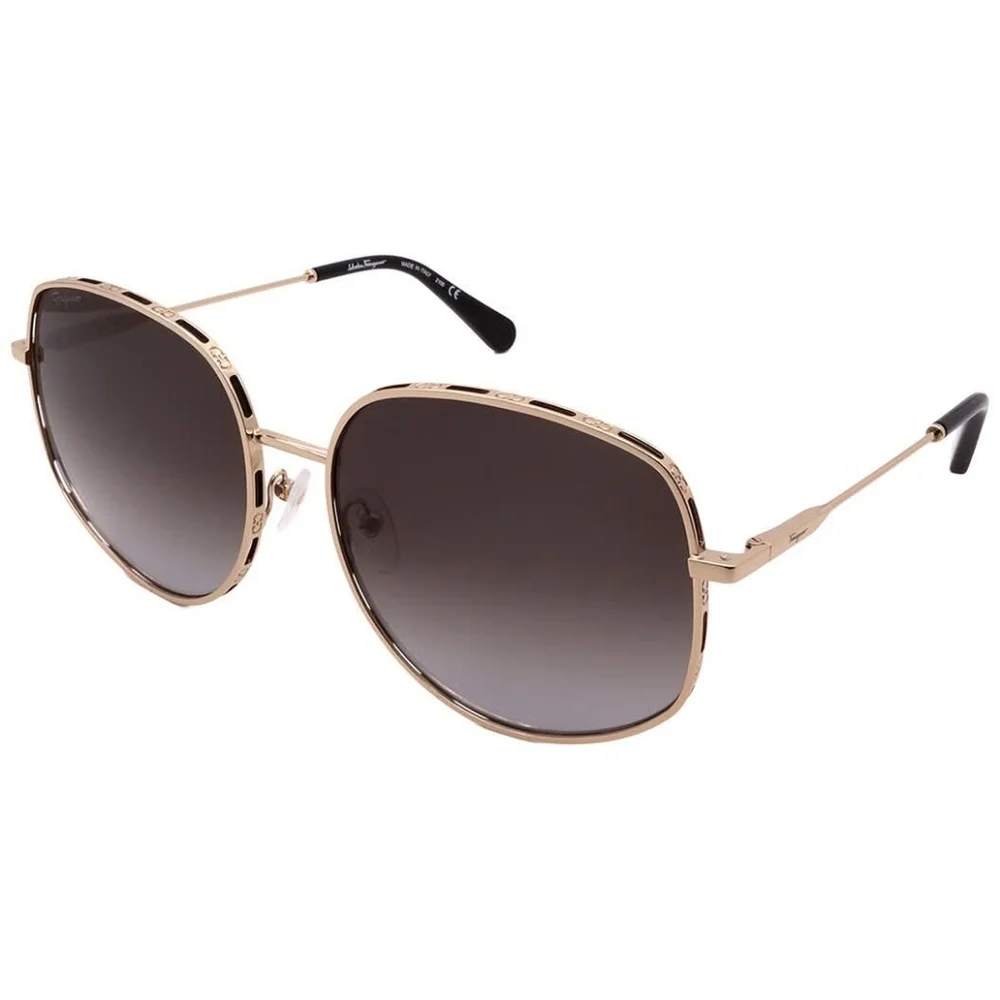 Salvatore Ferragamo Unisex 61mm Gancini Oversize Sunglasses NIB - Picture 2 of 16